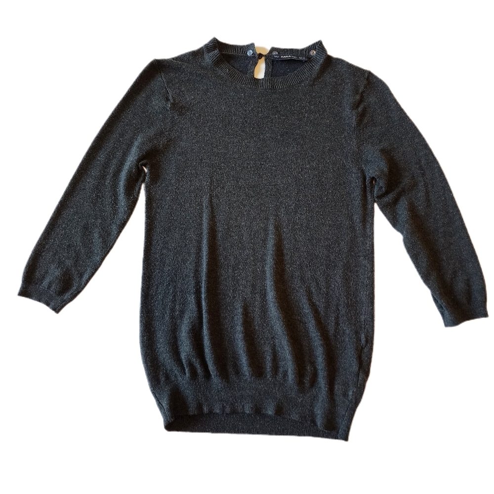 Zara Knit Sweater Dark Grey Medium
